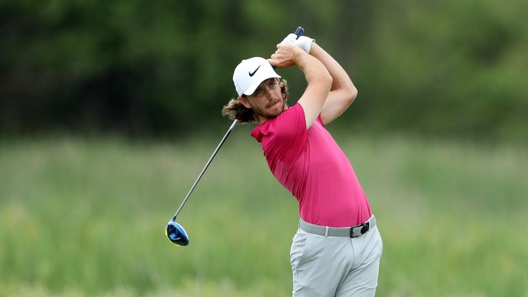 Tommy Fleetwood during the third round of the 117th US Open Championship at Erin Hills on June 17, 2017 in Hartford, Wisconsin.