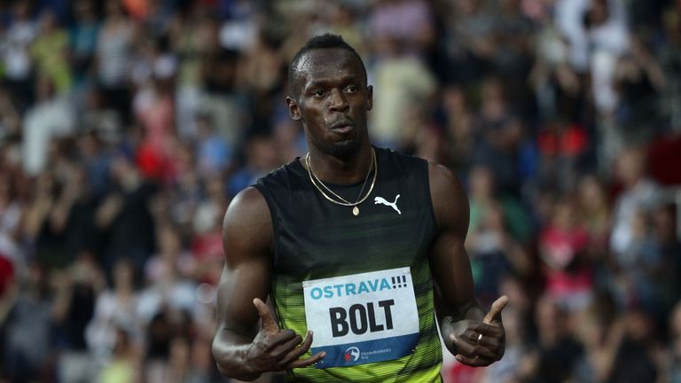Usain Bolt secured a narrow win in the 100m