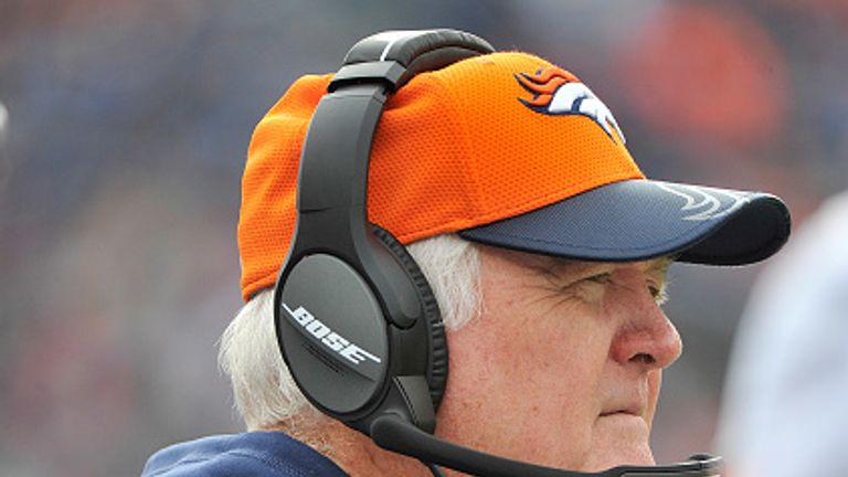 NASHVILLE, TN - DECEMBER 11:  Coach Wade Phillips of the Denver Broncos watches from the sideline during a game against the Tennessee Titans at Nissan Stad