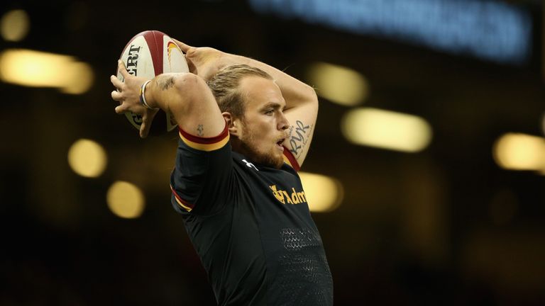 CARDIFF, WALES - SEPTEMBER 05:  Wales player Kristian Dacey in action during the International match between Wales and Ireland 