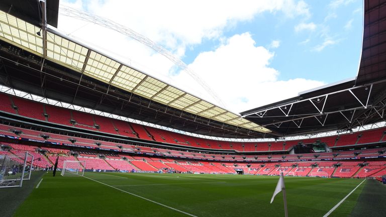 LONDON, ENGLAND - MAY 27: of Wembley during the Emirates FA Cup Final between Arsenal and Chelsea. (Photo by Stuart MacFarlane/Arsenal FC via Getty Images)