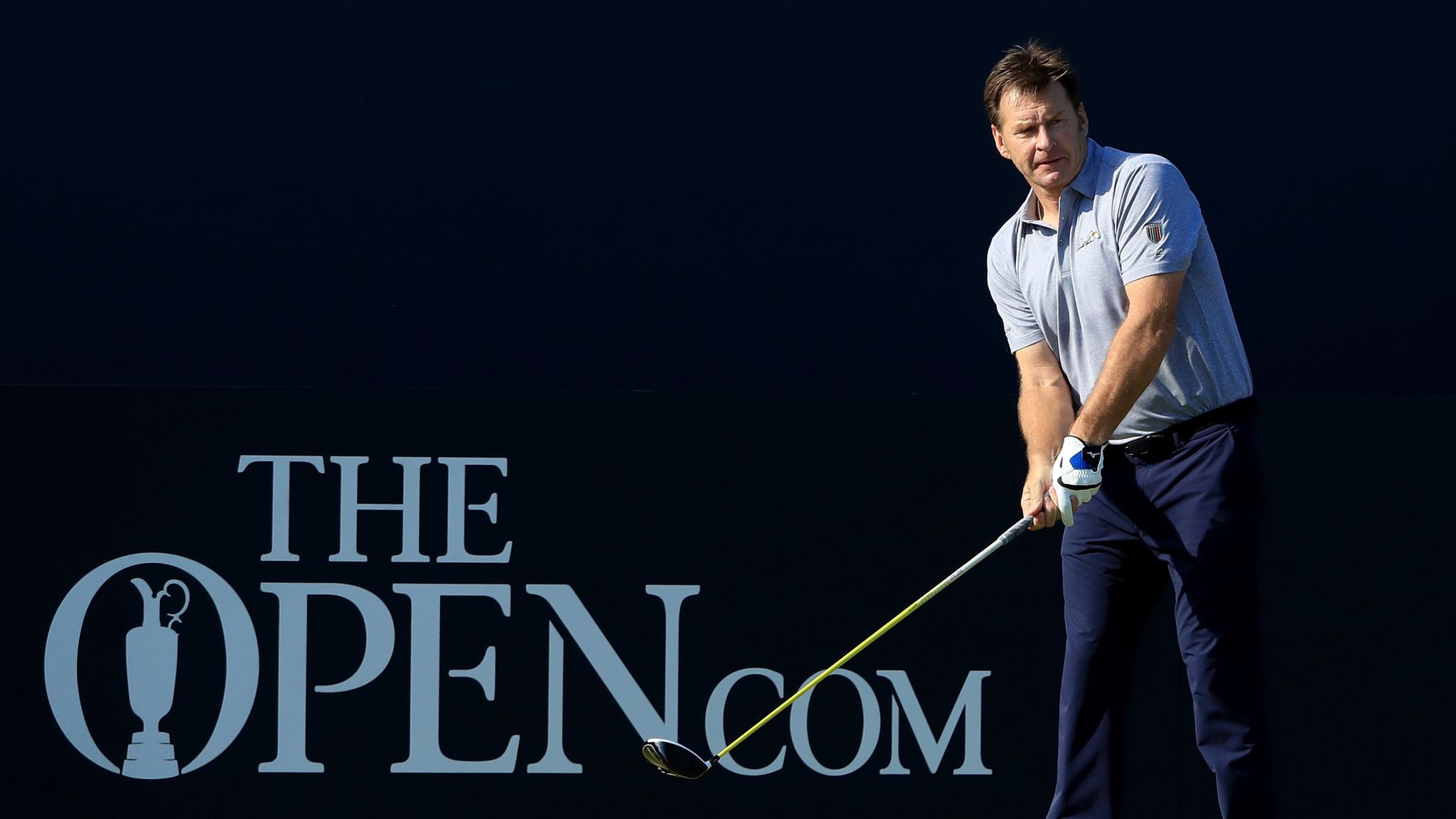 Sir Nick Faldo marks 60th birthday with practice round at The Open ...