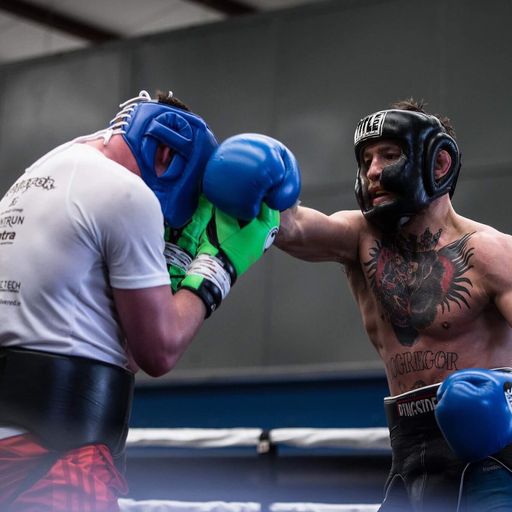 Sparring with McGregor