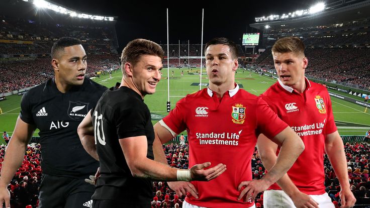 Ngani Laumape, Beauden Barrett, Johnny Sexton, Owen Farrell