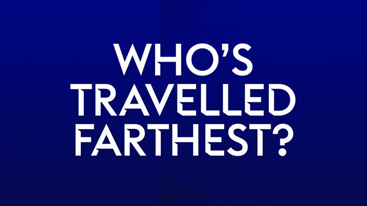 Who's Travelled Farthest?