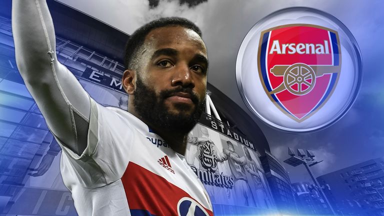 Lyon striker Alexandre Lacazette has been linked with a move to Arsenal