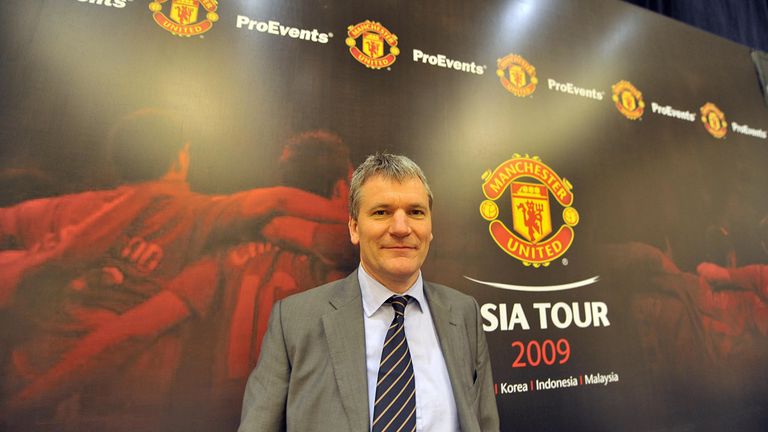 David Gill, chief executive of Manchester United football club, poses for a photo in Macau on January 14, 2009.