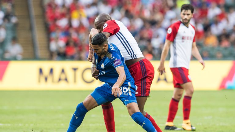 Riyad Mahrez scored Leicester's equaliser against West Brom in their Premier League Asia Trophy clash in Hong Kong