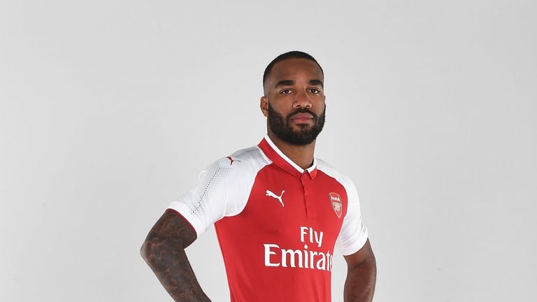 Arsenal unveil new signing Alexandre Lacazette at London Colney