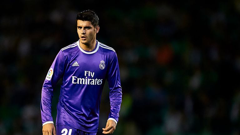 Alvaro Morata in action for Real Madrid