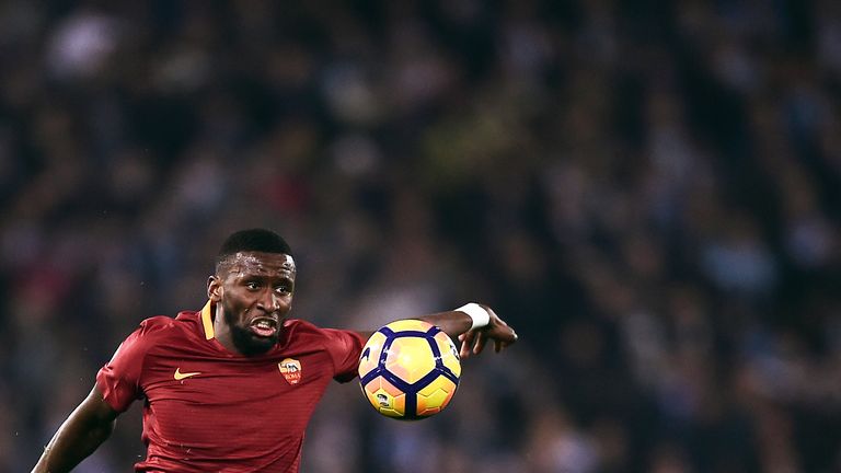 Antonio Rudiger during the Coppa Italia 1st leg semi-final on March 1, 2017