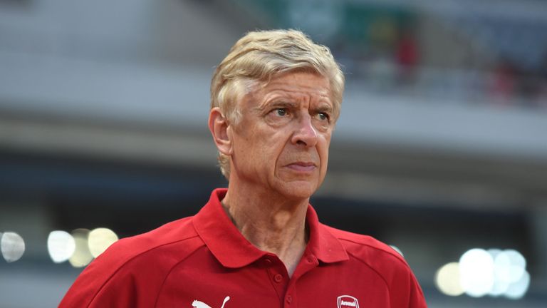 Arsene Wenger during a pre-season friendly between Bayern Munich and Arsenal 