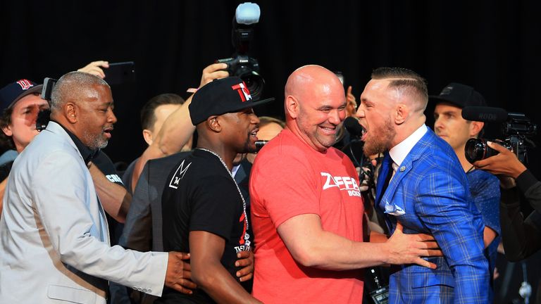 Floyd Mayweather and Conor McGregor run out of insults as press