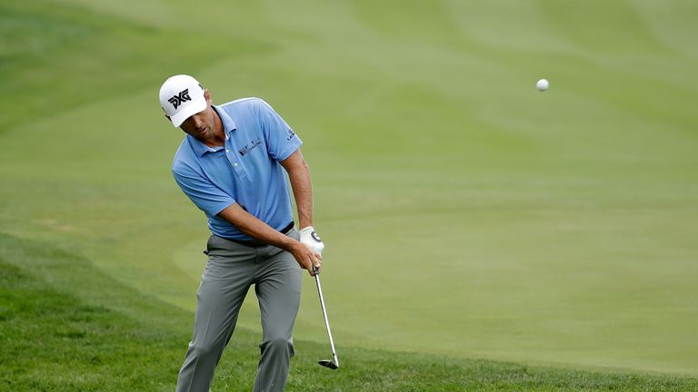 SILVIS, IL - JULY 13:  Charles Howell III chips to the 15th green during the first round of the John Deere Classic at TPC Deere Run on July 13, 2017 in Sil