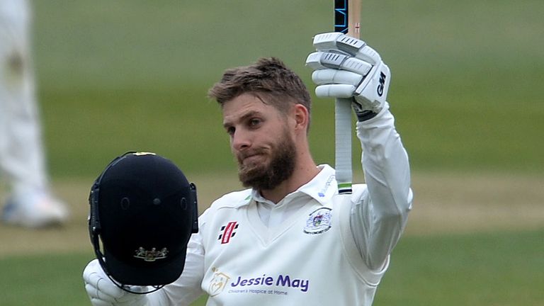 Gloucestershire's Chris Dent struck three sixes in his 135no off 203 balls