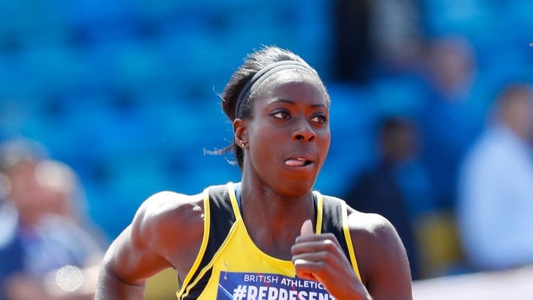 Christine Ohuruogu finished third in her heat in a time of 54.41 seconds