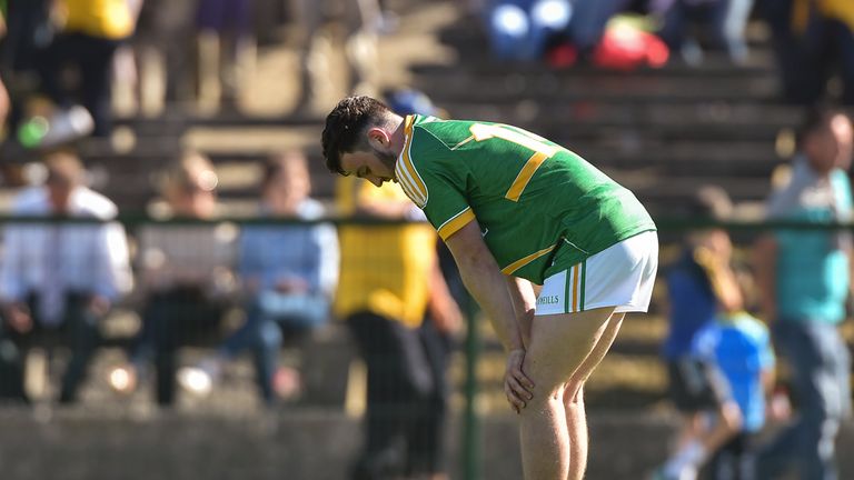 A disapointed Conor Gaffney of Leitrim