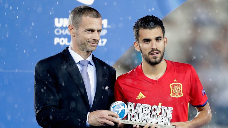 Ceballos was awarded Player of the Tournament at Euro 2017