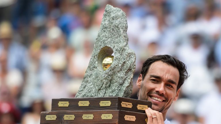 Fabio Fognini's title victory in Gstaad is his first of the year