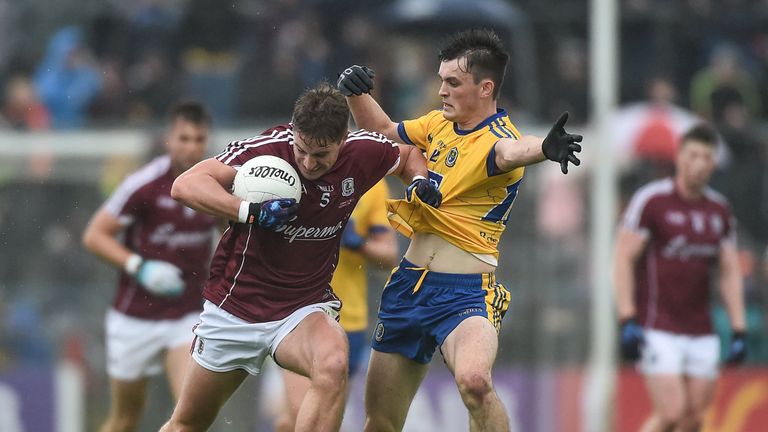 9 July 2017; Gary O'Donnell of Galway in action against Brian Stack of Roscommon 