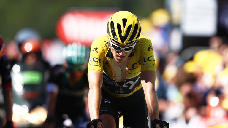 Geraint Thomas lost his yellow jersey to Team Sky team-mate Froome