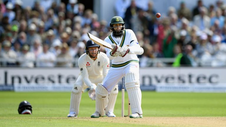 South Africa batsman Hashim Amla hits out