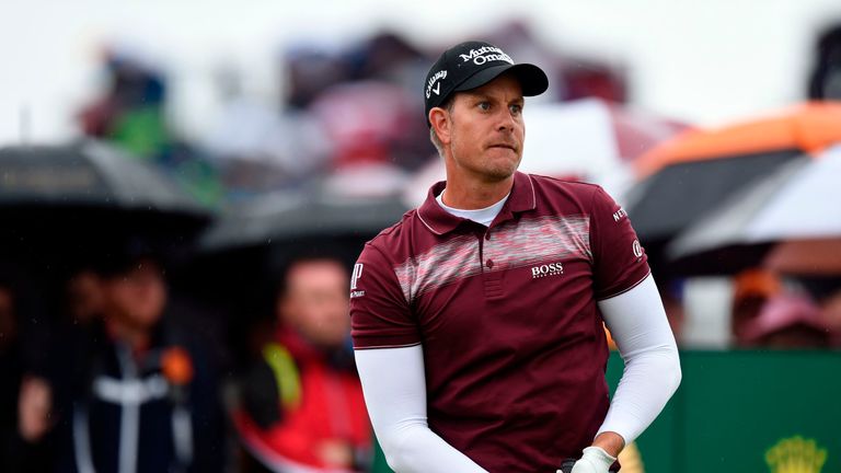 Henrik Stenson was forced to find a new outfit for his second round at Royal Birkdale