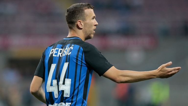 MILAN, ITALY - MAY 28:  Ivan Perisic of FC Internazionale Milano gestures during the Serie A match between FC Internazionale and Udinese Calcio at Stadio G