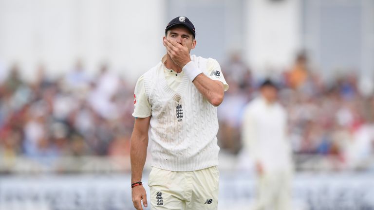 James Anderson and England endured a frustrating first session on day three