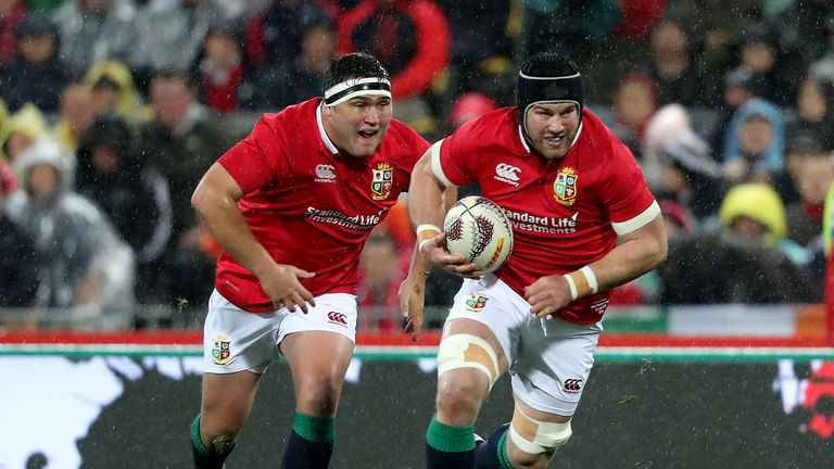 Lions' Jamie George and Sean O'Brien 