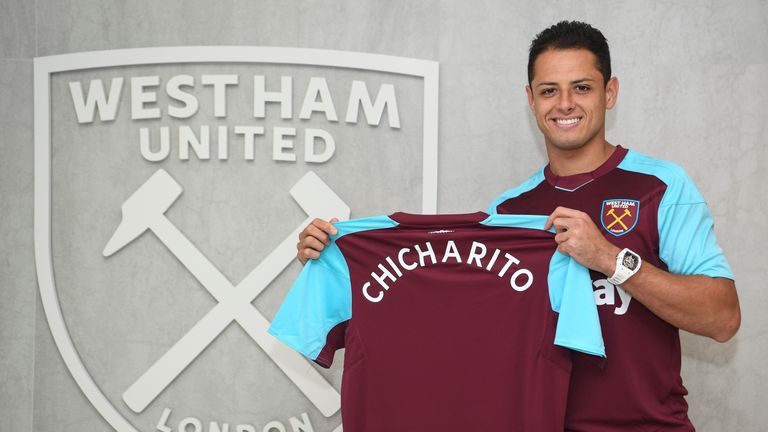 Javier Hernandez has signed for West Ham on a three-year deal
