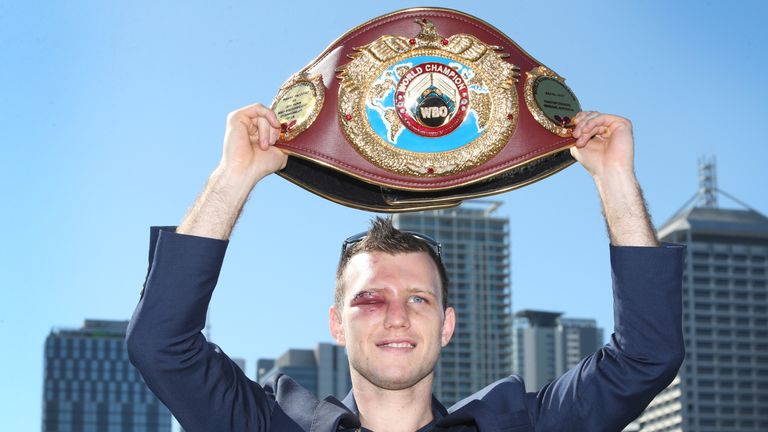 Horn won the WBO World Welterweight belt with victory over Pacquiao