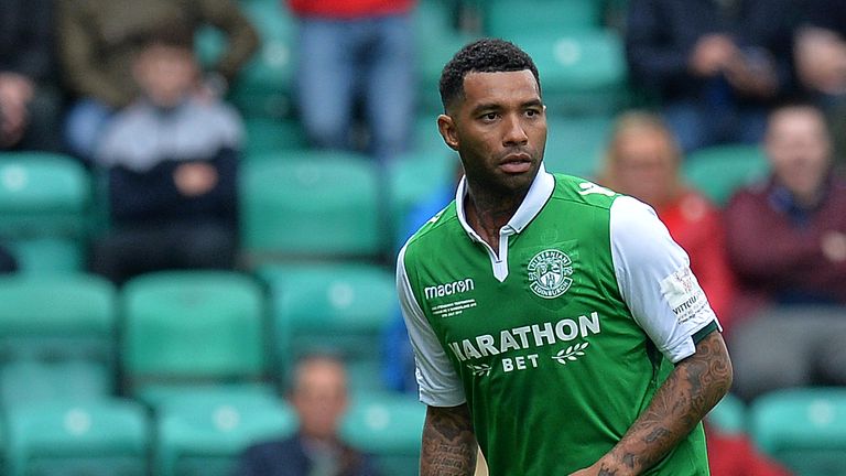 Jermaine Pennant of Hibernian in action during the pre-season friendly between Hibernian and Sunderland at Easter Road on July