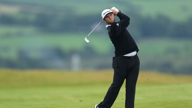 Rahm made an eagle and six birdies to lie just one off the lead