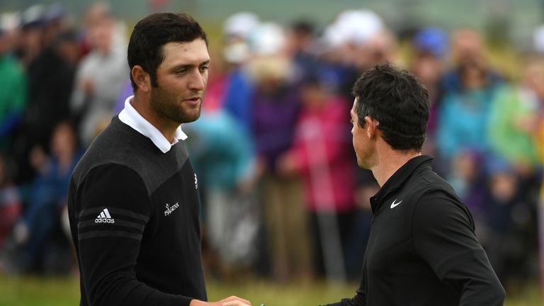 Jon Rahm is one off the lead after a superb 65