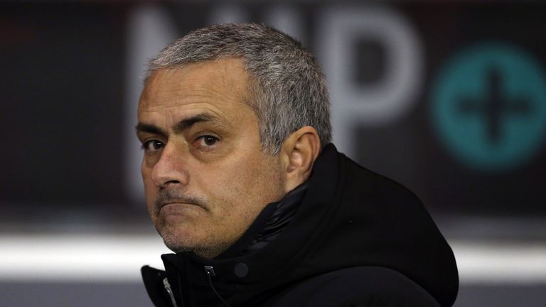 Chelseas Portuguese manager Jose Mourinho looks on during the League Cup Quarter-Final football match between Sunderland and Chelsea at the Stadium of Ligh