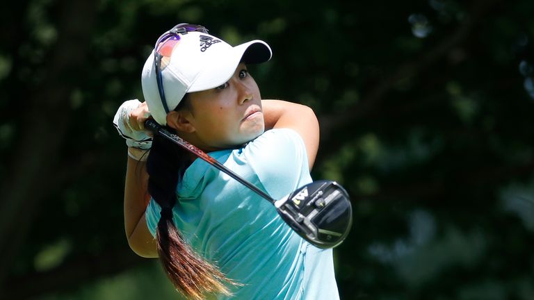 Danielle Kang holds a share of the lead at Olympia Fields