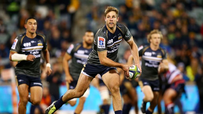 Kyle Godwin in action for the Brumbies