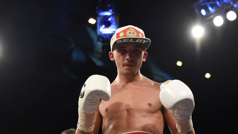 LONDON, ENGLAND - JULY 15:  Lee Selby defeats Jonathan Victor Barros and claims the IBF World Featherweight title at Wembley Arena on July 15, 2017 in Lond