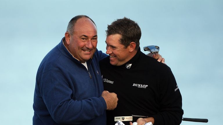 Lee Westwood with his former manager Andrew 'Chubby' Chandler 