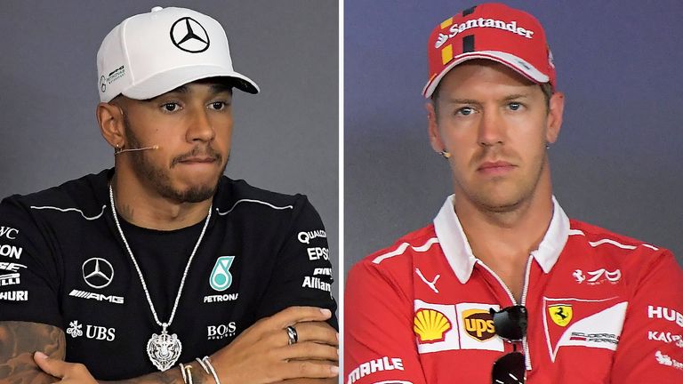 Lewis Hamilton and Sebastian Vettel