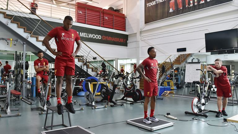 (THE SUN OUT, THE SUN ON SUNDAY OUT)  of Liverpool during a training session at Melwood Training Ground on July 5, 2017 in Liverpool, England.