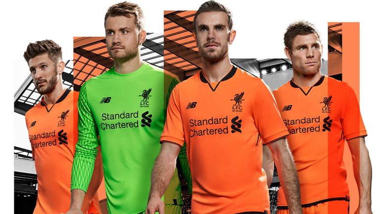 Liverpool release bright orange third kit for 2017/18 | Football News ...