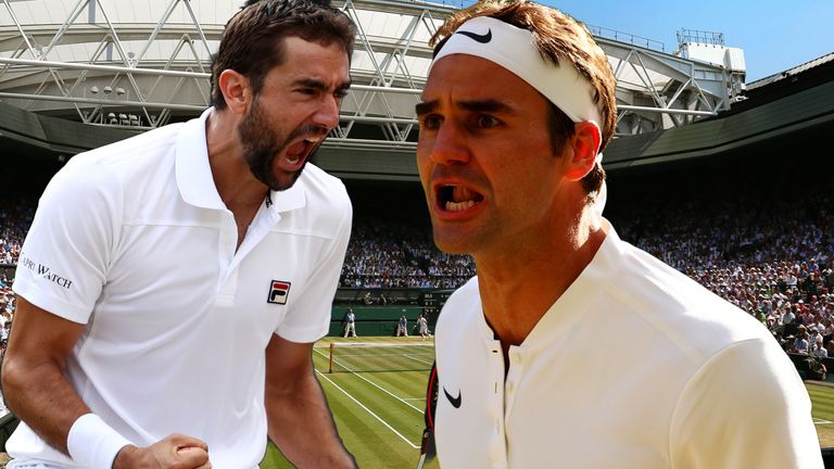 Marin Cilic and Roger Federer: Wimbledon 2017 Final GRAPHIC