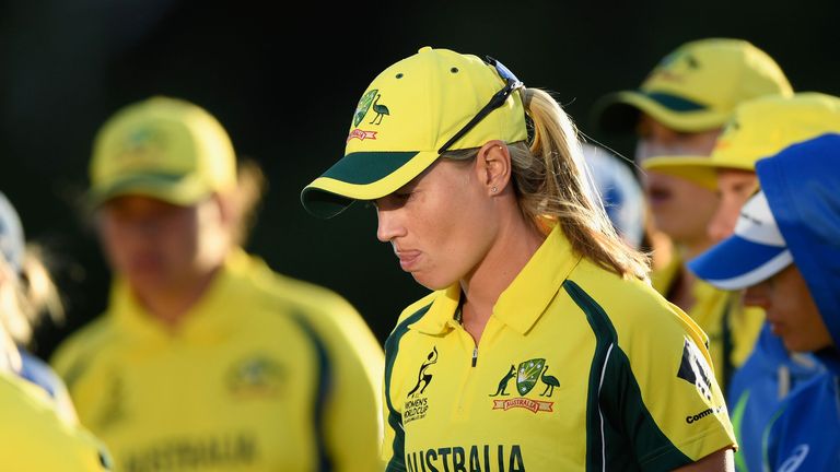 Australia captain Meg Lanning contemplates her side's exit
