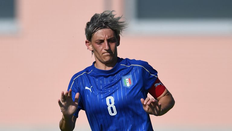 Melania Gabbiadini - sister of Southampton's Manolo -
 remains Italy's big goal threat