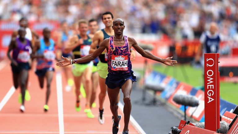 Mo Farah came home in front at London Stadium
