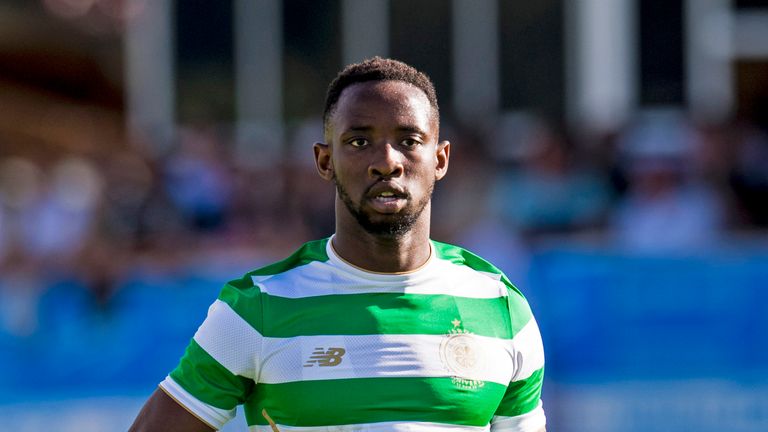 01/07/17 PRE-SEASON FRIENDLY. RAPID VIENNA v CELTIC. AMSTETTEN - AUSTRIA. Moussa Dembele in action for Celtic