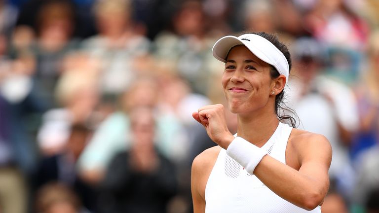 Garbine Muguruza reached her second Wimbledon semi-final by defeating Svetlana Kuznetsova