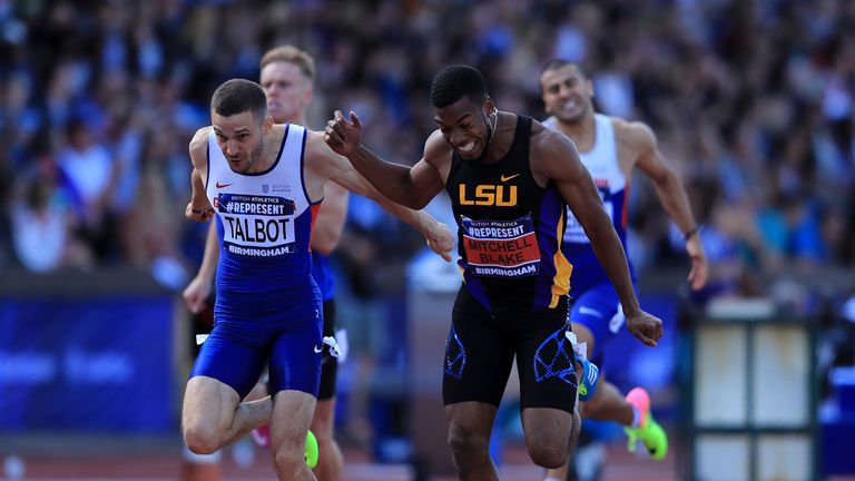 Nethaneel Mitchell-Blake and Danny Talbot claimed the two automatic qualification places